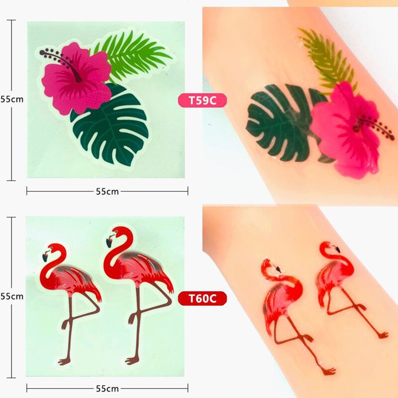 Qfdian Party decoration Flamingo Hawaii Wedding Decoration Team Bride To Be Tattoo Sticker Bridal Shower Bachelorette Party Supplies Mexican Party Decor