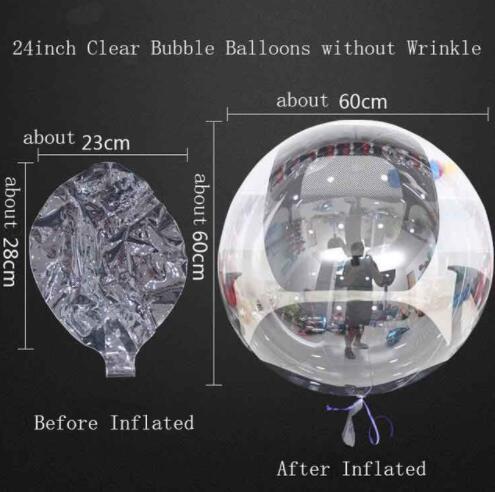 Qfdian wedding decorations hot sale new 50pcs No wrinkles Clear Bubble Balloons Transparent Helium Balloons Wedding Brithday Party Decor Globos Diy Love Valentine's Day