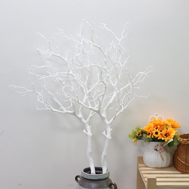 Qfdian valentines day decorations for the home hot sale new Artificial Flowers Coral Branch Fake Flower Simulation Bouquet Plant Big Tree Branch Wedding Home Party Decoration Plant DIY