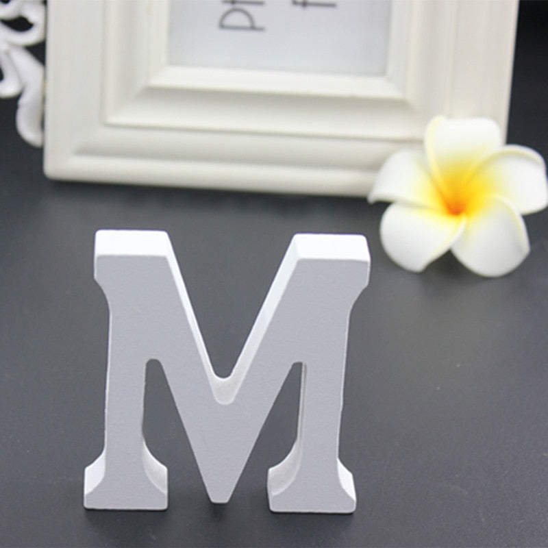 Qfdian Party decoration hot sale new 1pcs White Wooden LOVE Wedding Sign Romantic Wedding Decoration DIY Marriage LOVE Letters Photography Props