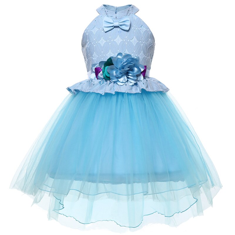 Qfdian halloween costumes christmas costumes Christmas Kids Dress For Girls Elegant Princess Dress Children Costume Girls Clothes Flower Girls Wedding Party vestidos 3-10 Y