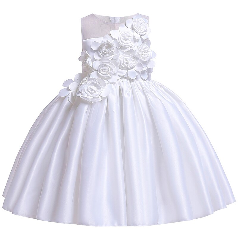 Qfdian halloween costumes christmas costumes Christmas Kids Dress For Girls Elegant Princess Dress Children Costume Girls Clothes Flower Girls Wedding Party vestidos 3-10 Y