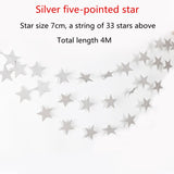 Qfdian Party decoration valentines day  6pcs/set Three-dimensional Hollow Snowflake Hanging Cardboard Party Christmas Happy Birthday Wedding Party Decoration for Home