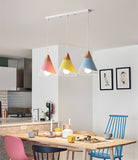 Qfdian home decor hot sale new Pendant Lamp Modern E27 Pendant Lights Wood  For Bedroom Hanging Lamp Nordic Aluminum Lampshade LED Bulb Kitchen Light
