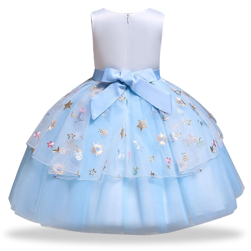 Qfdian halloween decorations halloween costumes halloween gift Halloween Unicorn Kids Dresses For Girls Baby Child Costume Birthday Wedding Evening Ball Gown Halloween Christmas Vestidos 2 to 10 Years