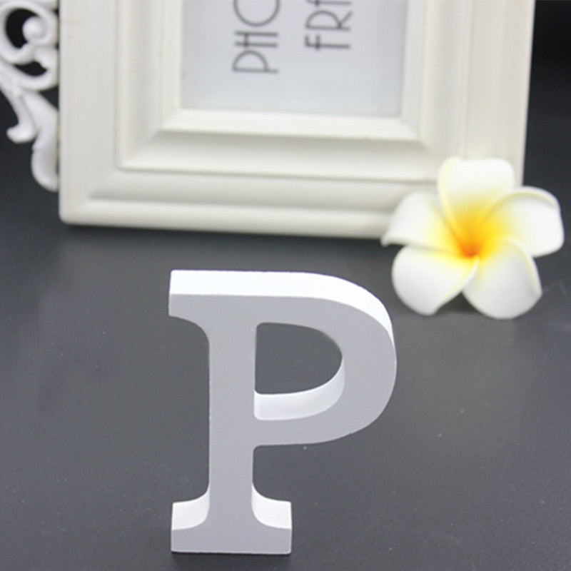 Qfdian Party decoration hot sale new 1pcs White Wooden LOVE Wedding Sign Romantic Wedding Decoration DIY Marriage LOVE Letters Photography Props