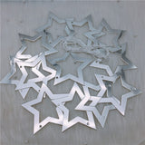 Qfdian Party decoration valentines day  6pcs/set Three-dimensional Hollow Snowflake Hanging Cardboard Party Christmas Happy Birthday Wedding Party Decoration for Home