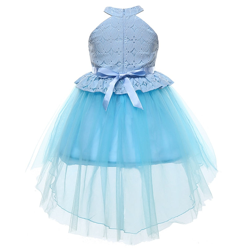 Qfdian halloween costumes christmas costumes Christmas Kids Dress For Girls Elegant Princess Dress Children Costume Girls Clothes Flower Girls Wedding Party vestidos 3-10 Y