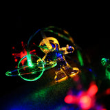 Qfdian home decor hot sale new Outer Space Party LED Lights Astronaut Rocket Mars Spaceship String Light Galaxy Solar System Party Boy First Birthday Supplies