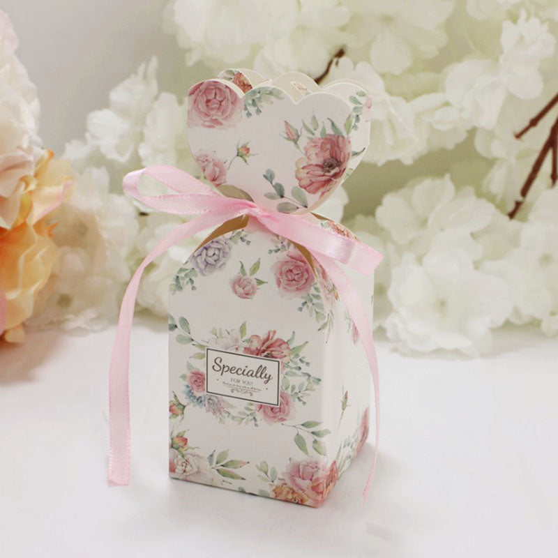 Qfdian Party decoration 10pcs/lot Marble Design Wedding Dragees Box Flower Wedding Party Gift Boxes Wedding Favors Gift Boxes for Wedding Events