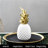 3 Colors Resin Pineapple Shaped Figurine Gold Black Nordic Style Crafts Miniatures Gift For Office Home Decoration Ornament