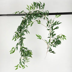 Qfdian valentines day decorations for the home hot sale new 170cm Wedding Ceiling Winding Road Layout Rattan Hotel Window Decoration Artificial Flowers Willow Vine Faux Foliage Wreath Deco