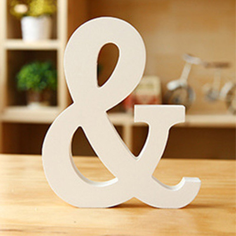 Qfdian Party decoration hot sale new 1pcs White Wooden LOVE Wedding Sign Romantic Wedding Decoration DIY Marriage LOVE Letters Photography Props