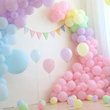 Qfdian wedding decorations 100pcs/lot 5 Inch Macarons Color Double Layer Latex Round Inflatable Balloon For Birthday Party Decoration/Wedding/Engage