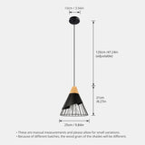 Qfdian home decor hot sale new Pendant Lamp Modern E27 Pendant Lights Wood  For Bedroom Hanging Lamp Nordic Aluminum Lampshade LED Bulb Kitchen Light