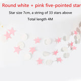Qfdian Party decoration valentines day  6pcs/set Three-dimensional Hollow Snowflake Hanging Cardboard Party Christmas Happy Birthday Wedding Party Decoration for Home