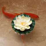 Qfdian home decor hot sale new Artificial Lotus Simulation water lily flowers Pond Plant Ornament Floating Flower Home Garden Pond Decoration Floating Lotus