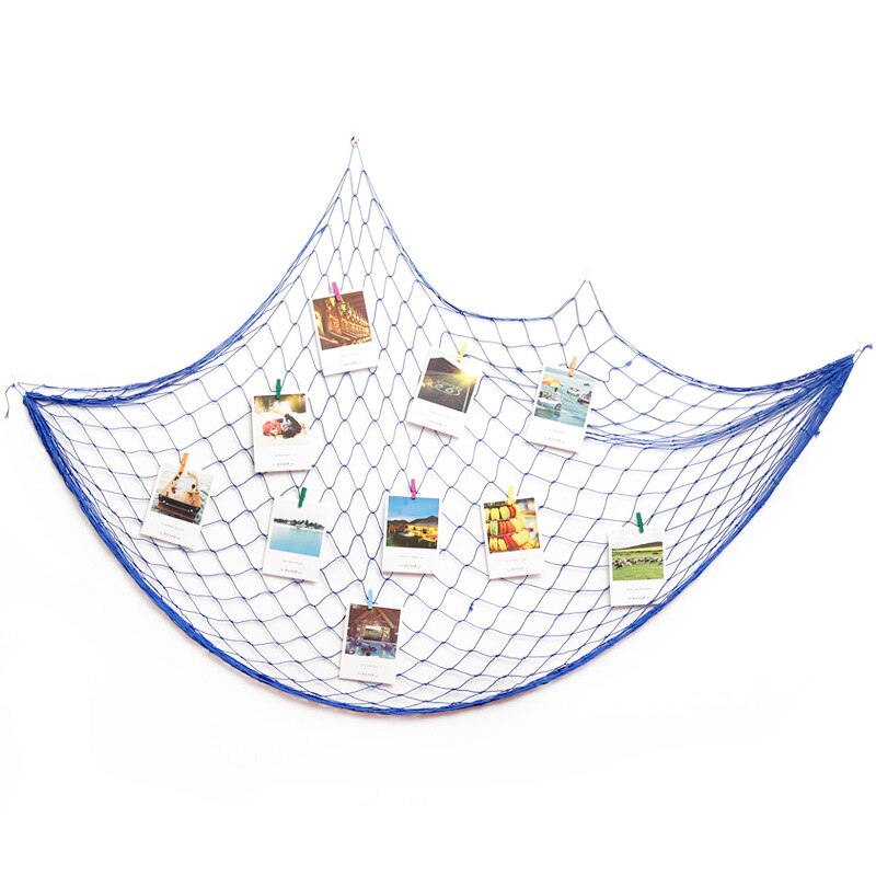 Mediterranean Wind Nautical Fishing Net Seaside Wall Beach Party Sea Shells Home Picture Frame Decoration Wall Hangings Stickers