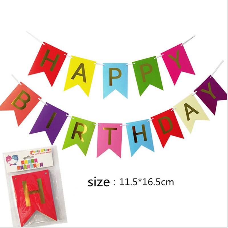 Qfdian Party decoration 16 Inch Happy Birthday Balloon Set Letter Foil Birthday Party Decoration Kids Rose Gold Confetti Happy Birthday Balloons Kids