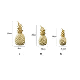 3 Colors Resin Pineapple Shaped Figurine Gold Black Nordic Style Crafts Miniatures Gift For Office Home Decoration Ornament