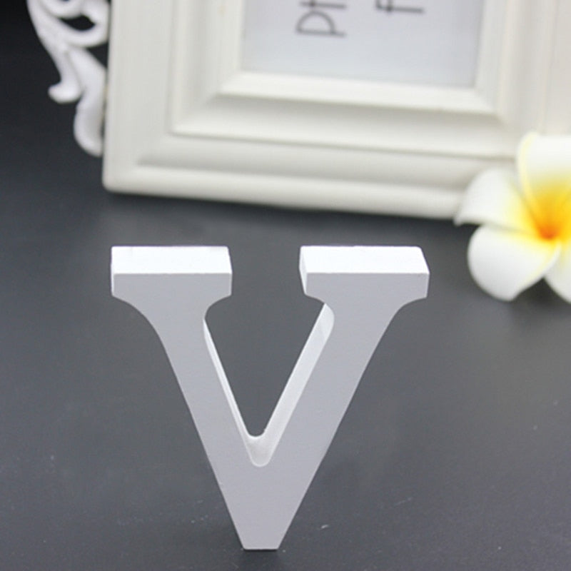 Qfdian Party decoration hot sale new 1pcs White Wooden LOVE Wedding Sign Romantic Wedding Decoration DIY Marriage LOVE Letters Photography Props