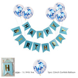 Qfdian Party decoration 16 Inch Happy Birthday Balloon Set Letter Foil Birthday Party Decoration Kids Rose Gold Confetti Happy Birthday Balloons Kids