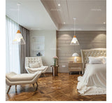 Qfdian home decor hot sale new Pendant Lamp Modern E27 Pendant Lights Wood  For Bedroom Hanging Lamp Nordic Aluminum Lampshade LED Bulb Kitchen Light
