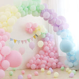 Qfdian wedding decorations 100pcs/lot 5 Inch Macarons Color Double Layer Latex Round Inflatable Balloon For Birthday Party Decoration/Wedding/Engage