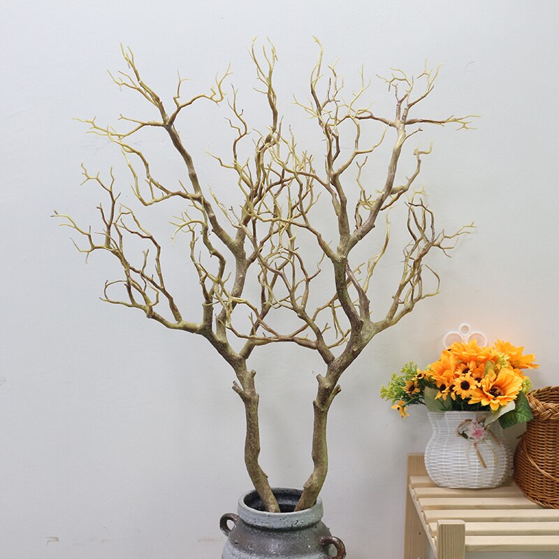 Qfdian valentines day decorations for the home hot sale new Artificial Flowers Coral Branch Fake Flower Simulation Bouquet Plant Big Tree Branch Wedding Home Party Decoration Plant DIY