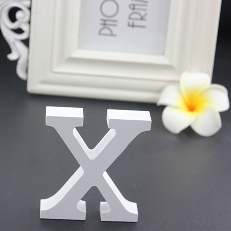 Qfdian Party decoration hot sale new 1pcs White Wooden LOVE Wedding Sign Romantic Wedding Decoration DIY Marriage LOVE Letters Photography Props