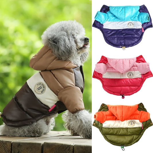 Qfdian Pet Outfits Winter Pet Clothes For Dogs Puppy Pet Warm Down Jacket Waterproof Coat For Small Medium Dogs Chihuahua French Bulldog Clothing