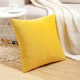 Qfdian Cozy apartment aesthetic valentines day decoration Solid Color Velvet Pillowcases Soft Cushion Covers Square Decorative Pillows For Sofa Bed Car Home Throw Pillow Christmas Gift
