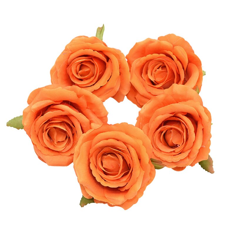 Qfdian Party decoration 30P Silk Rose Artificial Flower Heads for Decoration Wedding Flower Arrangement Birthday Baby Shower Party Floral Backdrop Decor