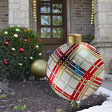 Qfdian PVC Inflatable Christmas Balls Decorations Outdoor Festive Atmosphere Baubles Toys Small Lantern Home Gift 60Cm Christmas Balls