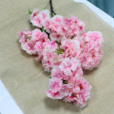 Qfdian wedding decorations hot sale new 20PCS Cherry Blossom Flower Branch High Quality Lifelike Fake Flower DIY Home Party Decoration Wedding Arch Decoration