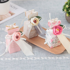 Qfdian Party gifts Party decoration hot sale new 20/50pcs New Marble Wedding Favor and Sweet Gift Bags Candy Dragee Box Wedding Baby Shower Birthday Guests Event Party Supplies