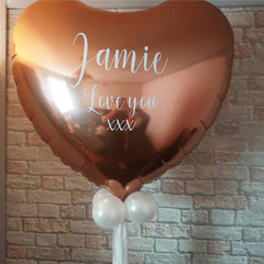 Qfdian valentines day gifts for her 24inch Heart love Balloons шарики Inflatable Foil Balloon for Wedding Valentine Day Decorations Helium Ballon I love you Globos