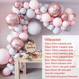 Qfdian wedding gifts for couple hot sale new Macaron Metal Balloons Garland Arch Balloons Birthday Balloons Decoration Birthday Party Decor Baby Shower Wedding Decoration