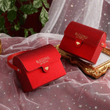 Qfdian Party decoration High-end red Chinese gift box Wedding gifts for guests Chocolate Treat Candy Gift Bag Christmas Baby Shower Birthday Party box