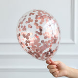 Qfdian wedding decorations hot sale new 117Pcs Rose Gold Confetti Balloons Garland Kit Chain Chrome Metal Globos Helium Wedding Decorations New Year Decors Navidad