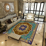 Qfdian home decor hot sale new High Quality Turkey Big Carpets for Living Room Home Non-slip Waterproof Geometric Large Area Rugs for Bedroom Parlor Floor Mat