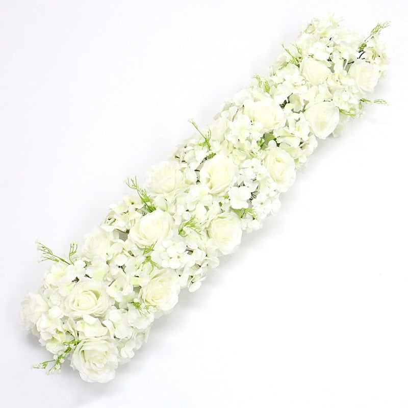 Qfdian Rose Artificial Flower Arrangement Table Centerpieces Flower Ball Wedding Arch Backdrop Decor Flower Row Party Layout