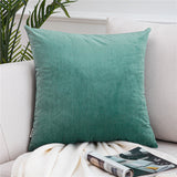Qfdian Cozy apartment aesthetic valentines day decoration Solid Color Velvet Pillowcases Soft Cushion Covers Square Decorative Pillows For Sofa Bed Car Home Throw Pillow Christmas Gift