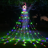 Qfdian Party decoration Party gifts hot sale new 288LED Stars Christmas Fairy Lights String Curtain Lights Outdoor For Garden New Year Party Decoration Lawn Lamp US Plug/EU Plug