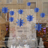 Qfdian Christmas Merry Christmas Decorations for Home 6Pcs Snowflake Christmas Ornament  Xmas Gift New Year Natal Christmas Tree Decor