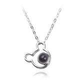 Qfdian valentines day decorations for the home Present Gift Wife Supply Romantic Engagement Heart Languages Says Necklace Valentines Christmas Girlfriend You Anniversary Love