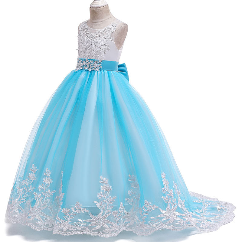 Qfdian Party gifts Elegant Christmas Princess summer Dress 6-14 Years Kids Dresses For Girls New Year Party Costume Communion Children Clothes