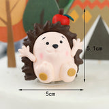 Qfdian Party decoration hot sale new Cake  topper Birthday party decorations tree hedgehog a swing  cake topper Hawaiian Summer Wedding Party