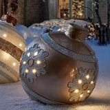 Qfdian PVC Inflatable Christmas Balls Decorations Outdoor Festive Atmosphere Baubles Toys Small Lantern Home Gift 60Cm Christmas Balls