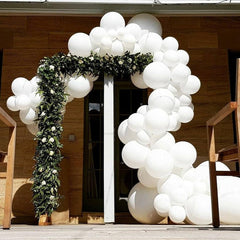 Qfdian Matte Pure White Balloons Wedding Decoration Birthday Party Baby Shower Round Helium Ballon 5inch 10inch 12inch 18inch 36inch